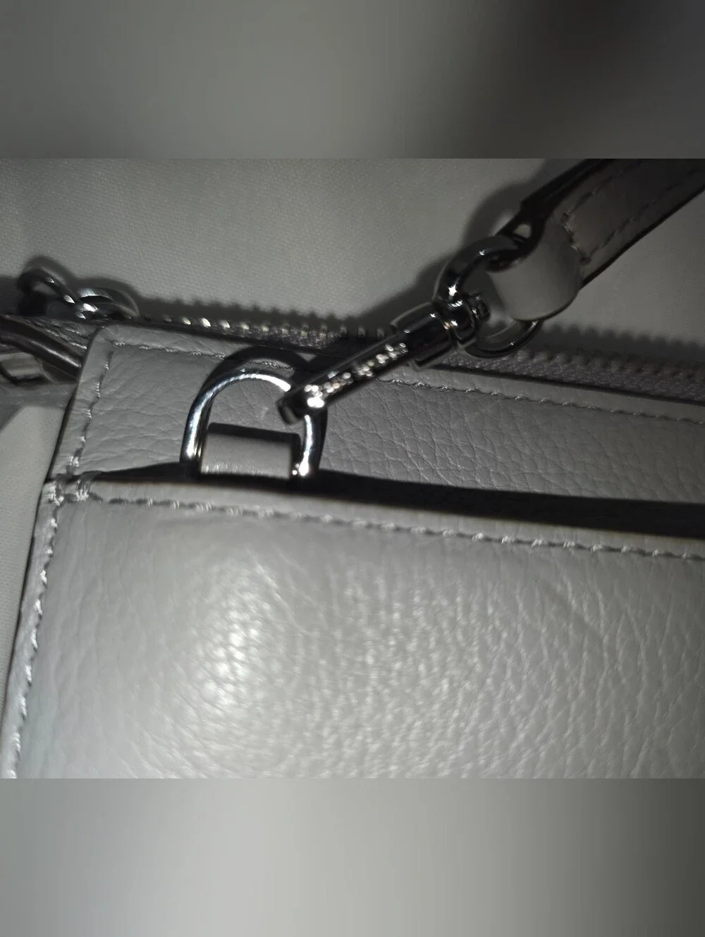 Kate Spade Gray Leather Crossbody WOC